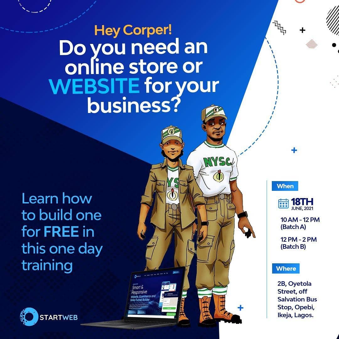 Startweb Africa business website training for SMEs
