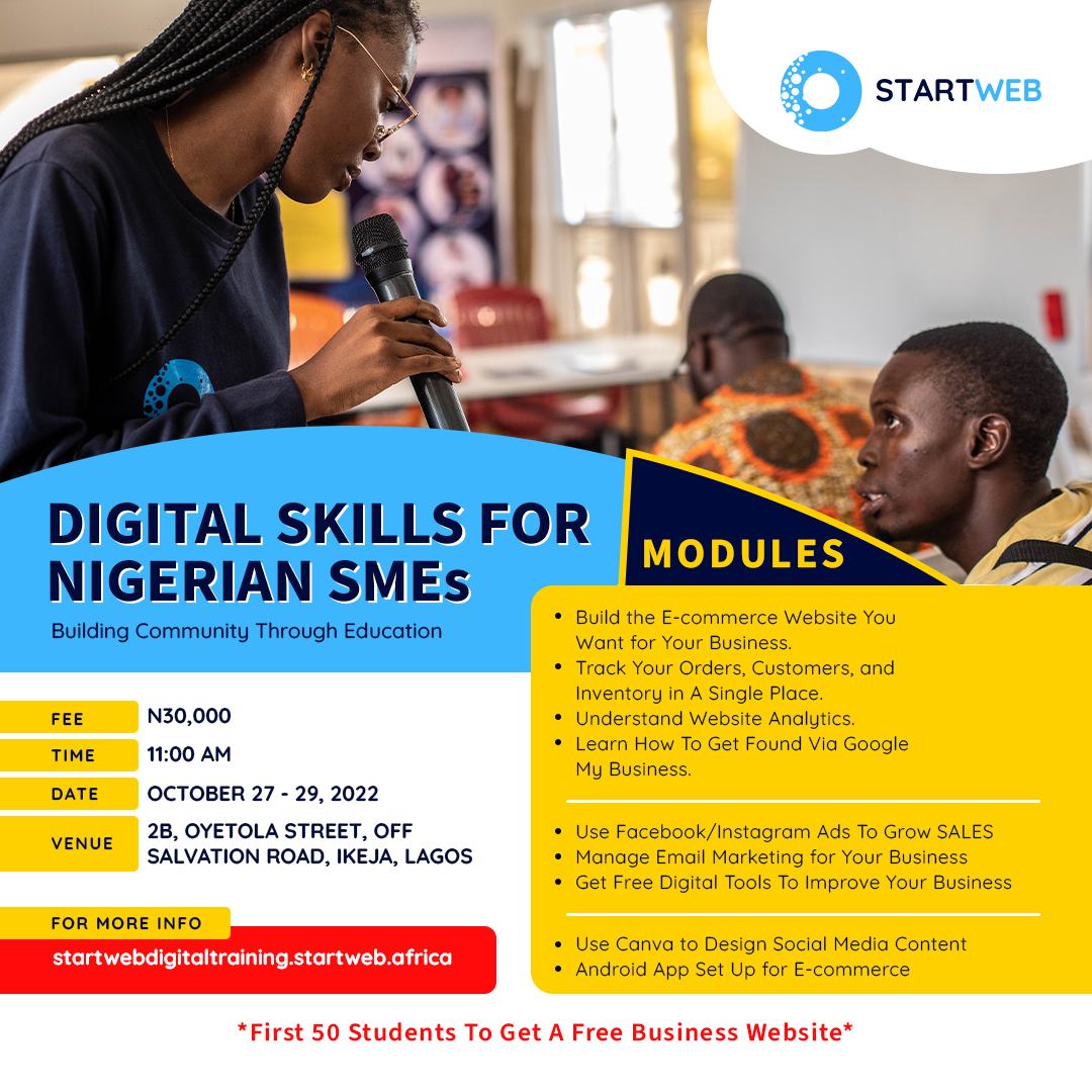 Startweb academy training for SMEs